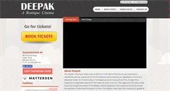 Desktop Screenshot of deepakcinema.com